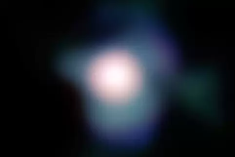 Dieses Foto hat die Nasa vom roten Gasriesen „Beteigeuze“ gemacht, der vielleicht in Kürze zur Supernova werden könnte. Einen Bl