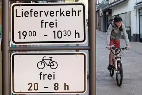 Auch weiterhin dürfen Radfahrer zwischen 20 und 8 Uhr in Schrittgeschwindigkeit durch die Fußgängerzone fahren. 