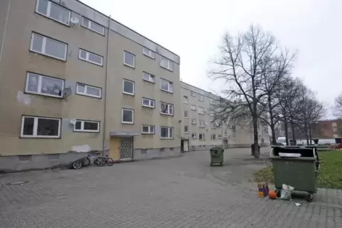 Notunterkünfte in der Bayreuther Straße.