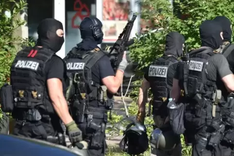 Bei einem früheren Einsatz: Spezialkräfte der hessischen Polizei. 