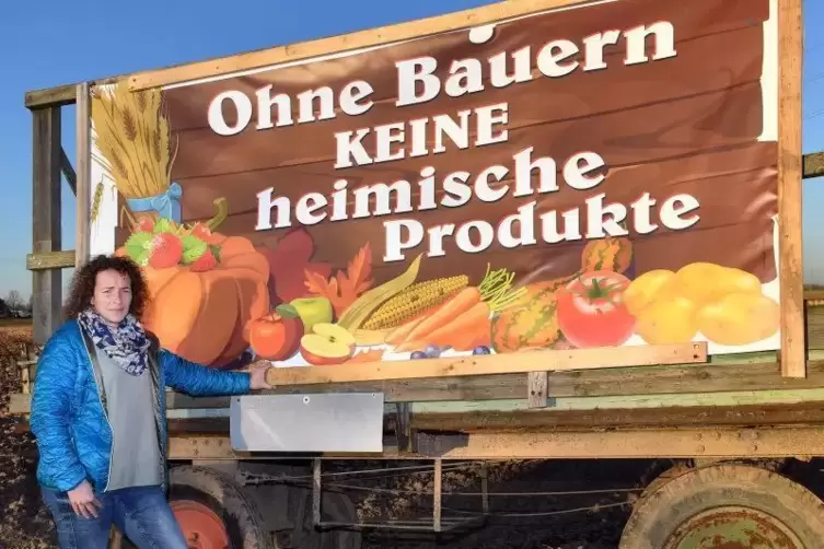 Silke Hoos kämpft dafür, dass Politik und Verbraucher auf die Nöte der Landwirte aufmerksam werden.