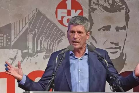 Markus Merk auf der FCK-Jahreshauptversammlung im Dezember.