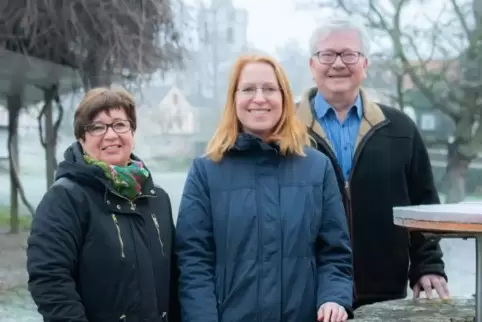 Das Tourismus-Team der Verbandsgemeinde Leiningerland (von links): Ingeborg Lefèvre, Sandra Schnober und Willi Haar.  Foto: Tilk