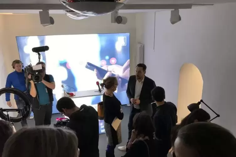 Der neue Social-Media-Raum in der SPD-Landeszentrale in Mainz.