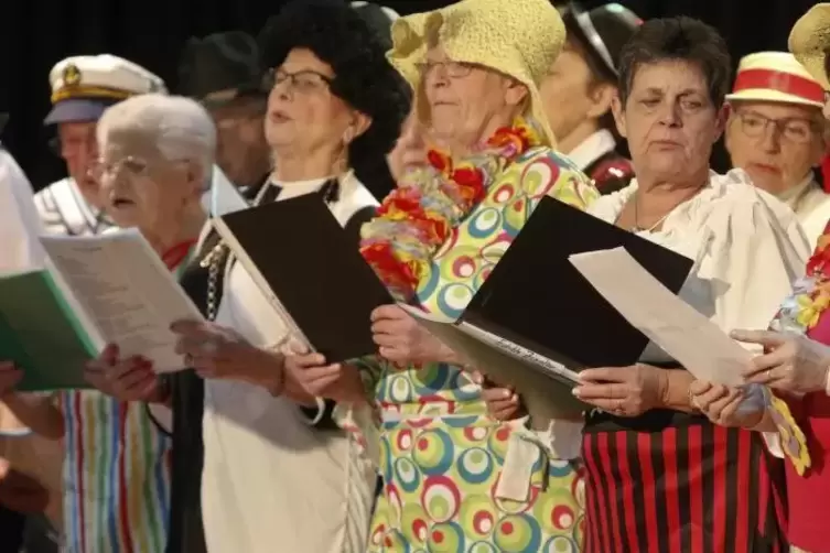 Sie sangen unter anderem Lieder zur Fasnacht.
