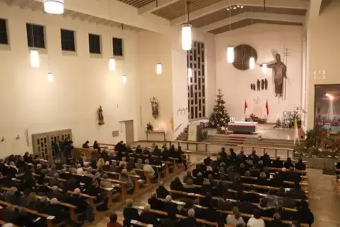 Der Kirchenchor bereichert die Gottesdienste in der katholischen Kirche St. Pius.