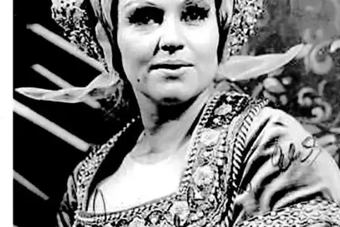 Annelie Waas als verstoßene Königsgattin in „Anna Bolena“. Die gefeierte Sängerin hatte ihr erstes Engagement am Pfalztheater.