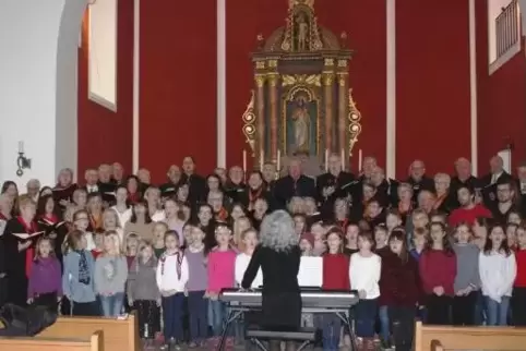 Der Schlussakkord beim Neujahrskonzert in Busenberg.