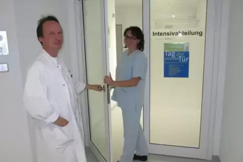 Auf der modernisierten Intensivstation im Rodalber Krankenhaus stehen sieben Betten zur Verfügung, es gibt vier Beatmungsplätze.